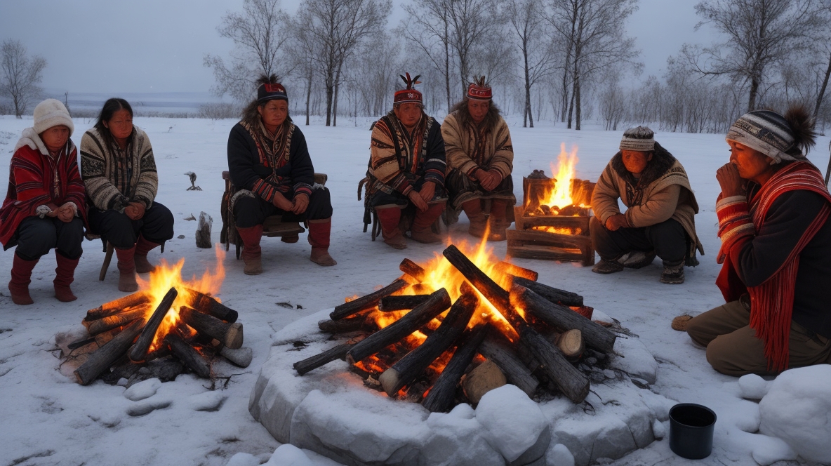 Leben Extrem Kalt Winter Eis Schnee Permafrost Sibirien Tundra