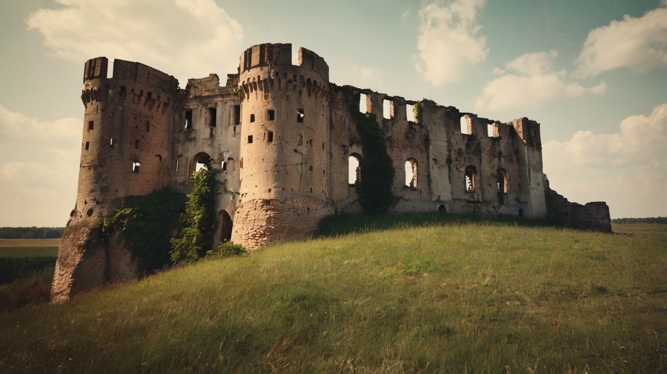 Castle Ruin Koppitz Poland Old