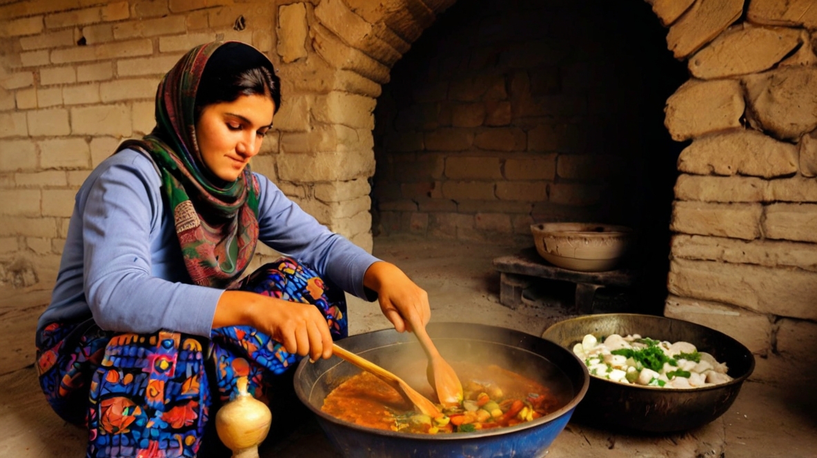 Shorwa Eintopf Asien Traditionell Lamm Afghanistan