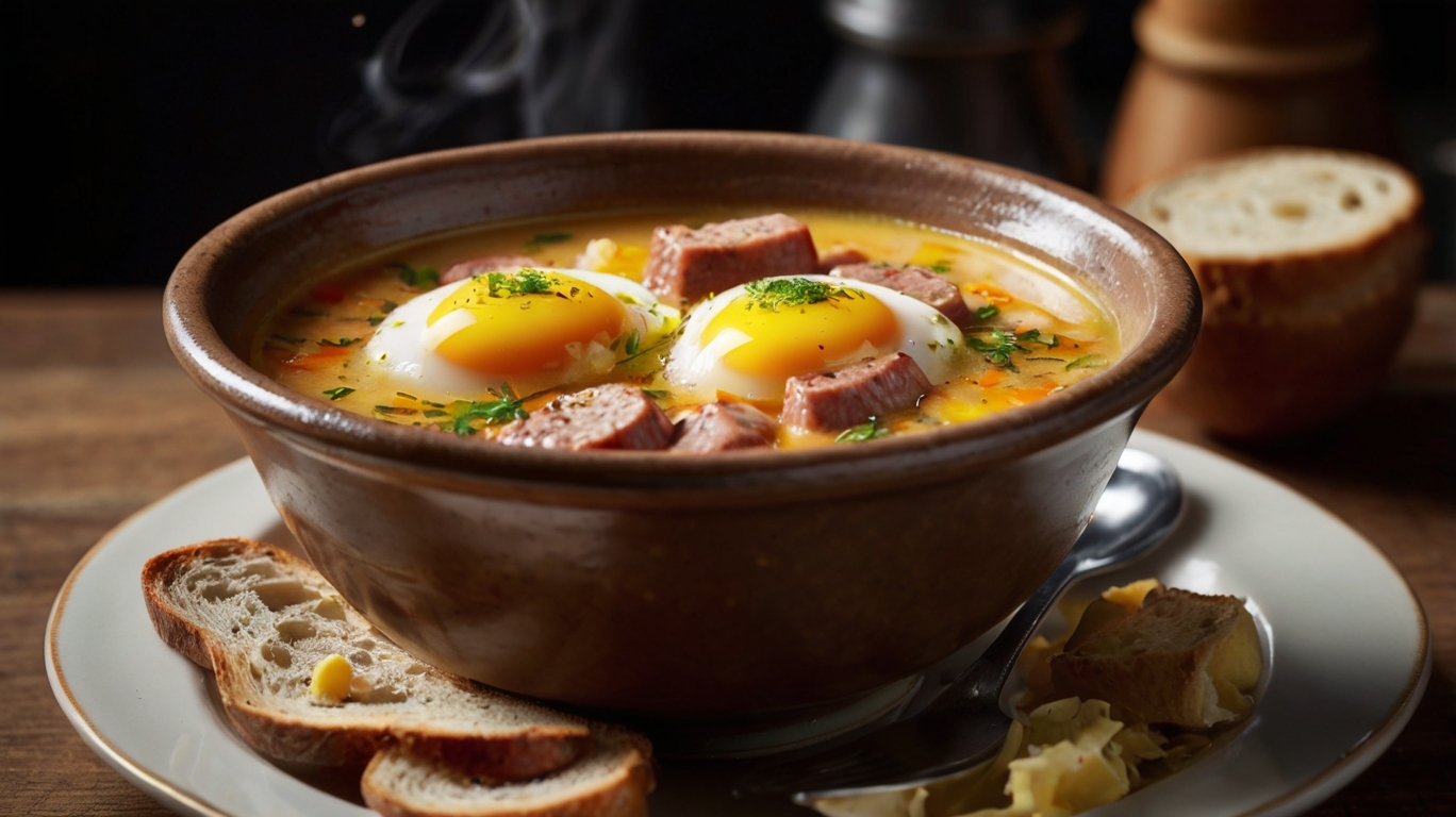 Sw Zurelpolen Ostersuppe Sauerteig Mehlsuppe Ei