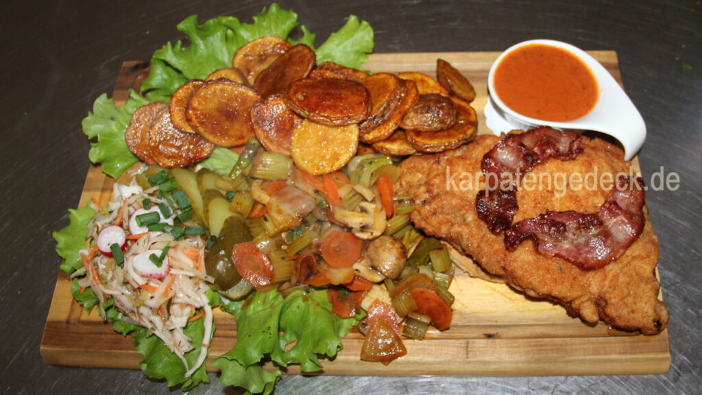 Karpatenschnitzel gastronomie genuss lecker