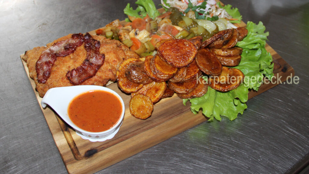 Karpatenschnitzel gastronomie genuss lecker